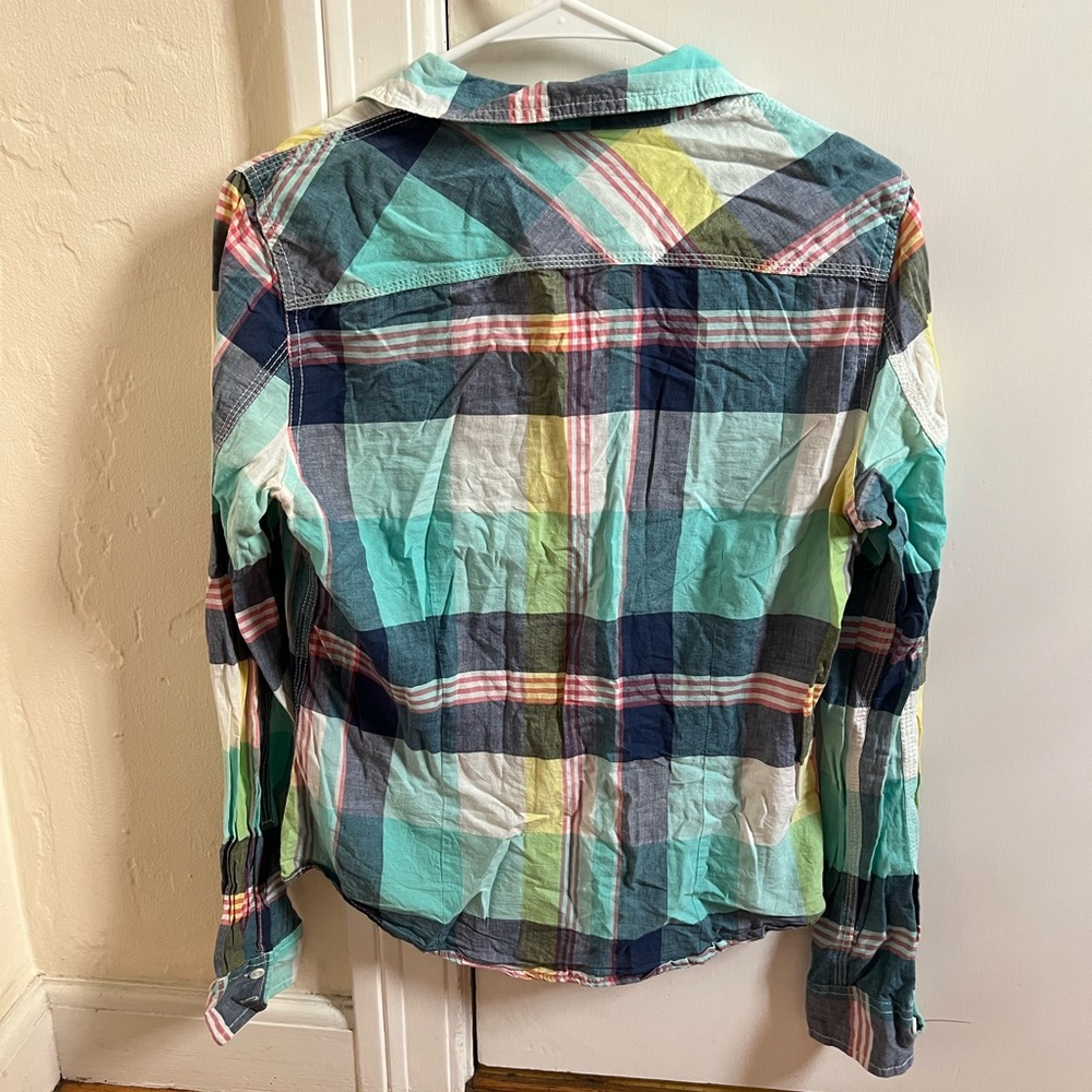 American Eagle Plaid Button Up - Picture 2 of 3